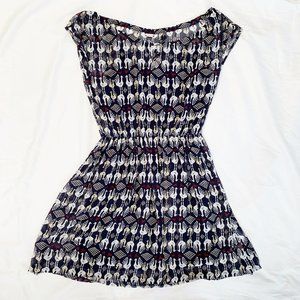 Bird printed dress